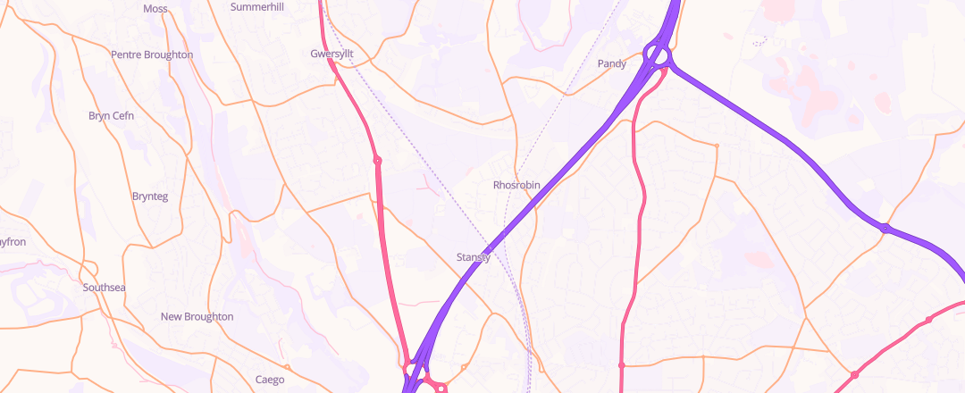 Map showing Volkswagen Van Centre (wrexham), Wrexham