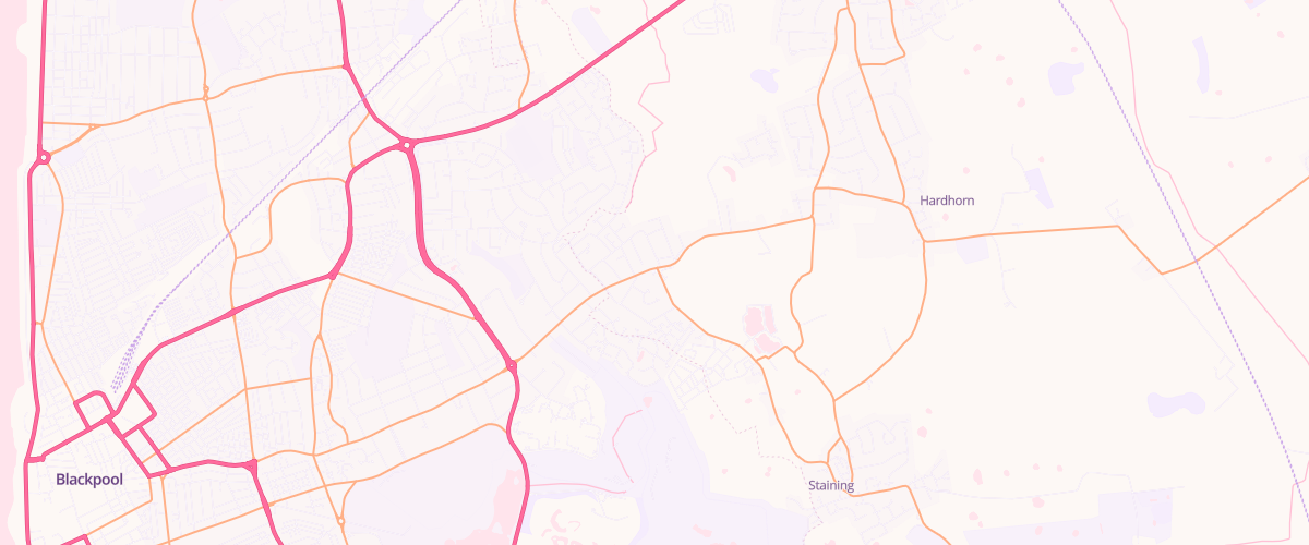 Map showing the location of Normoss Motors