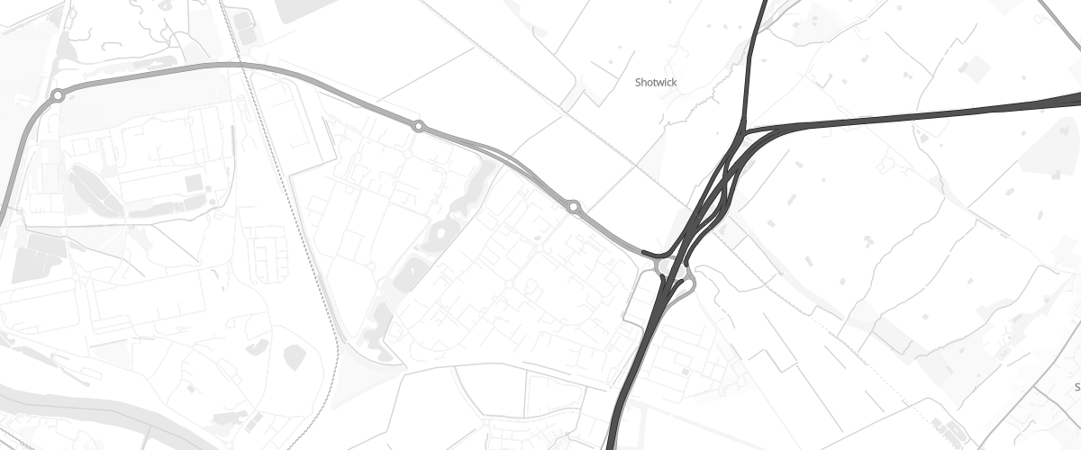 Map showing the location of Asda Deeside Express Petrol