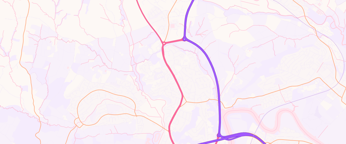 Map showing the location of Malpas Sf Connect