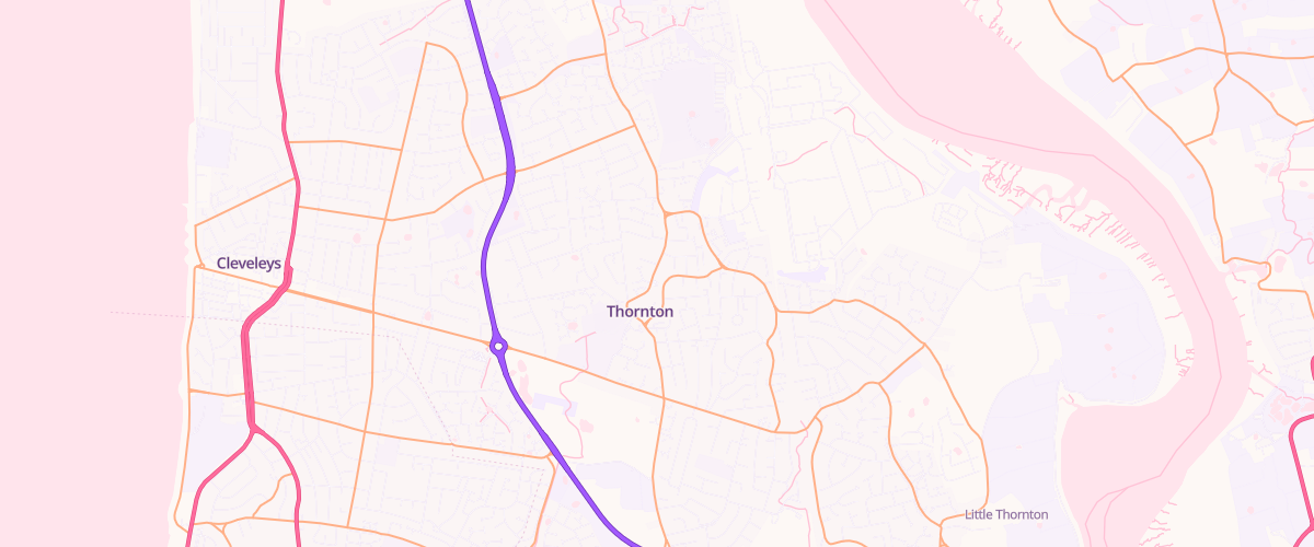 Map showing the location of Woodland Service Station