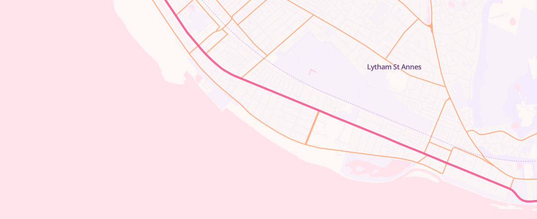 Map showing Granville Autocentre, Lytham St Annes