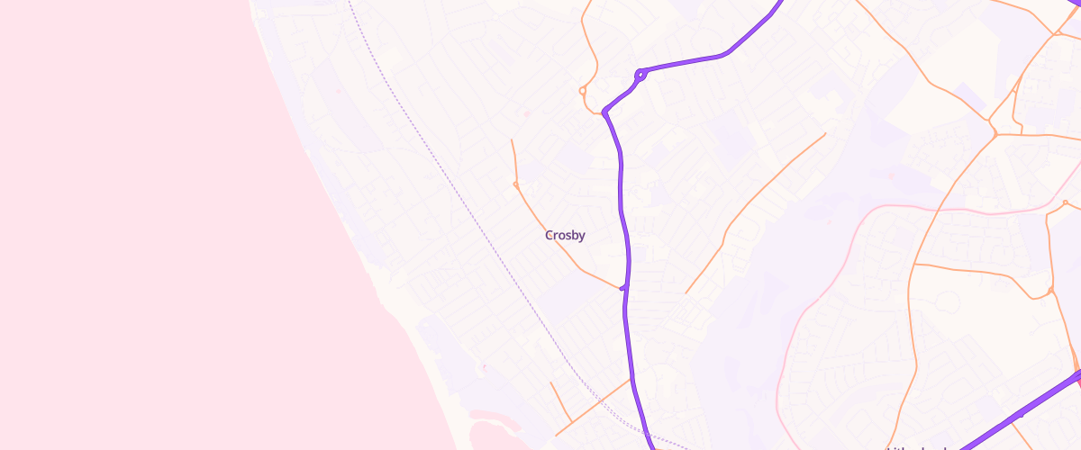 Map showing the location of Mfg College