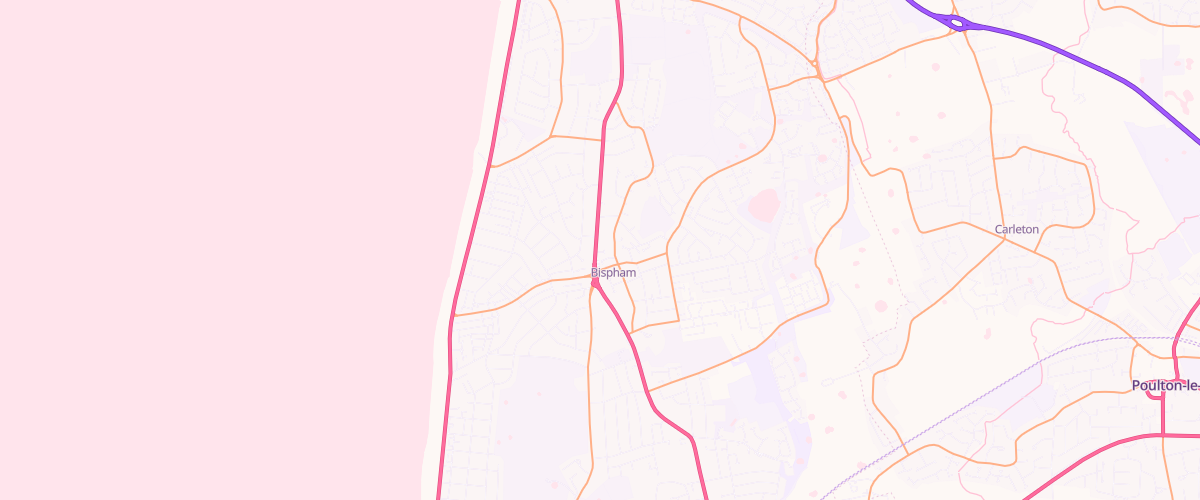 Map showing the location of Rontec Fiveways