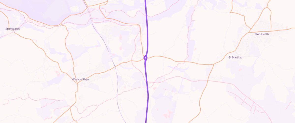 Map showing the location of Gledrid Sf Connect