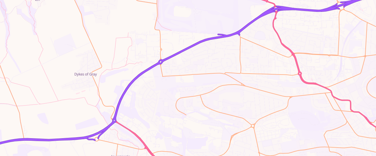 Map showing the location of Dundee South Rd Extra