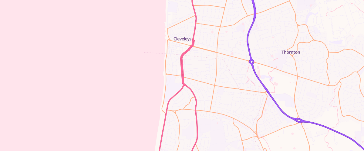 Map showing the location of Asda Anchorsholme Express Petrol