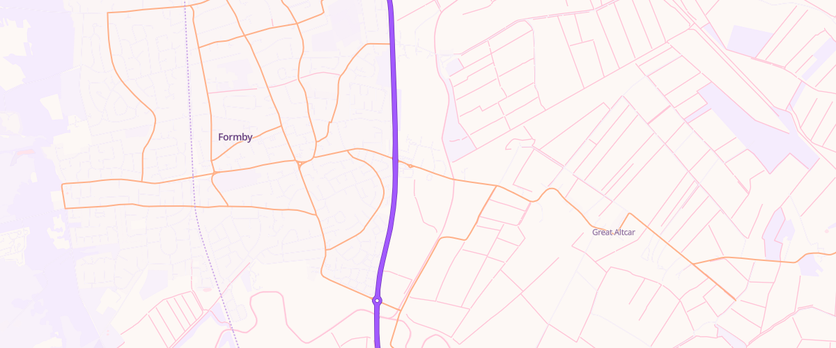 Map showing the location of Formby Superstore Petrol Filling