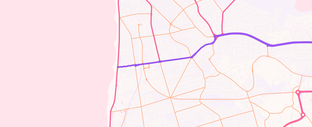 Map showing Fastrack Mot Centre, Blackpool