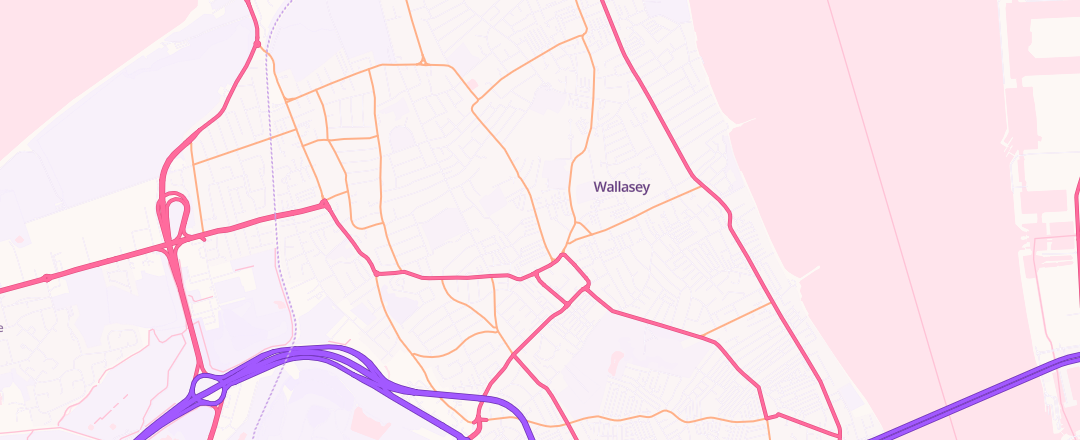 Map showing Seaview Motor Service Ltd, Wallasey