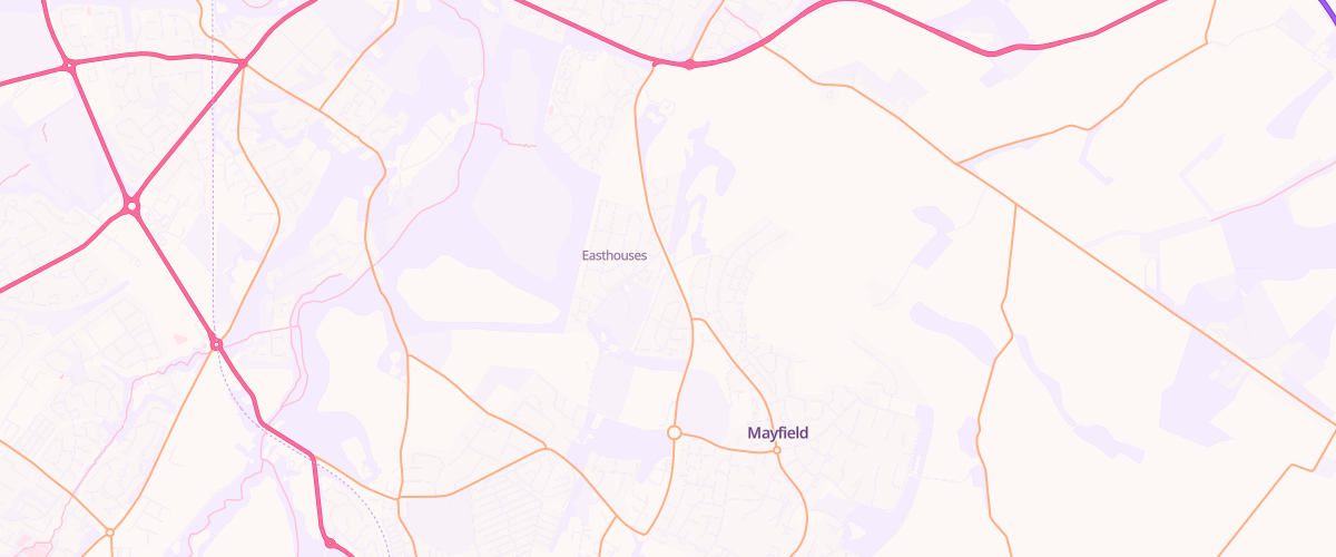 Map showing the location of Mfg Easthouses