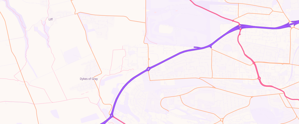 Map showing the location of Asda Dundee West Superstore