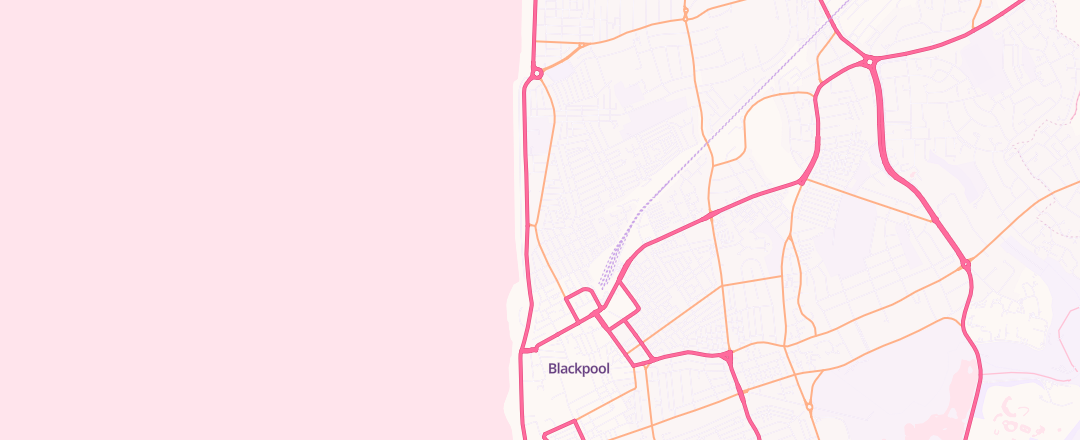 Map showing Halfords Autocentre, Blackpool
