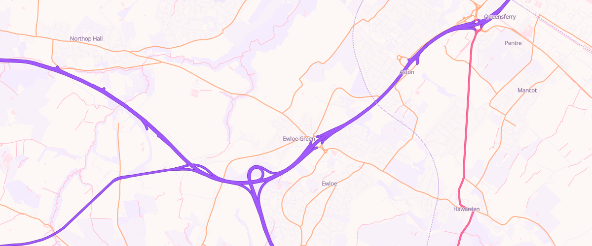 Map showing the location of H W Oultram Co