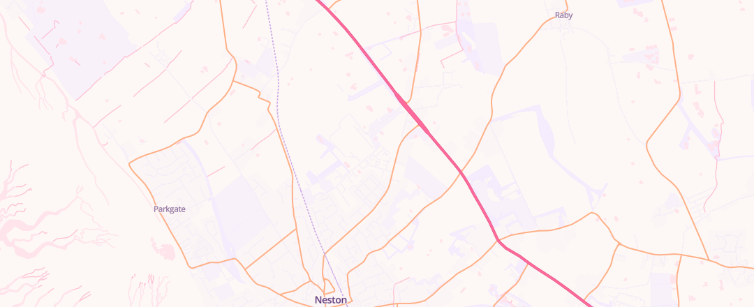 Map showing Norman Hand Services, Neston