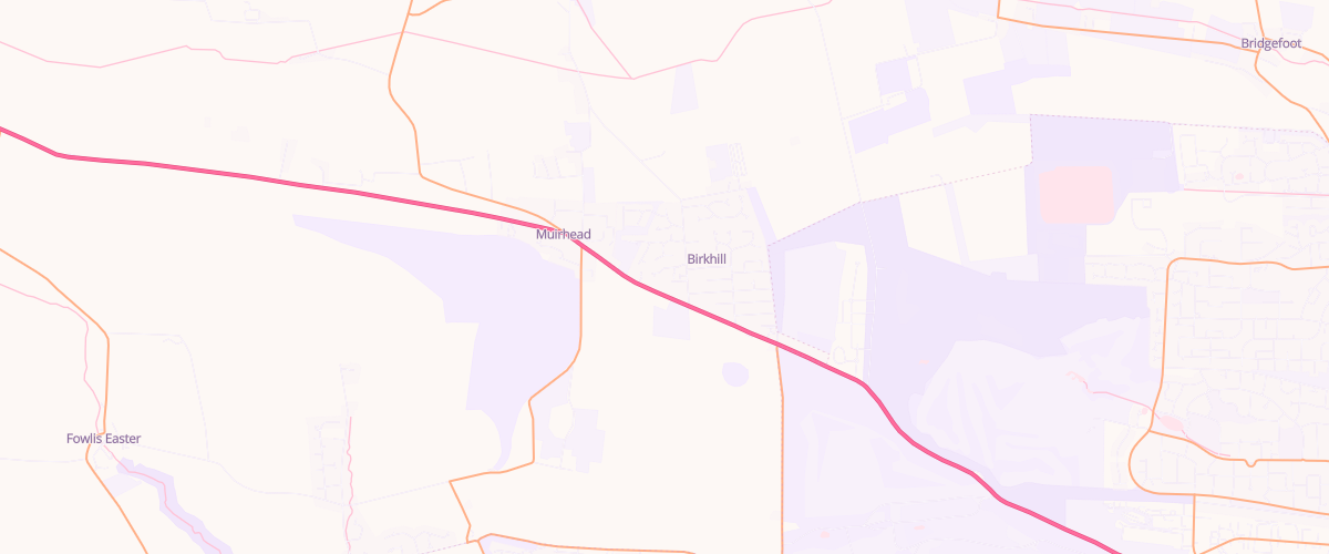 Map showing the location of Asda Birkhill Express Petrol