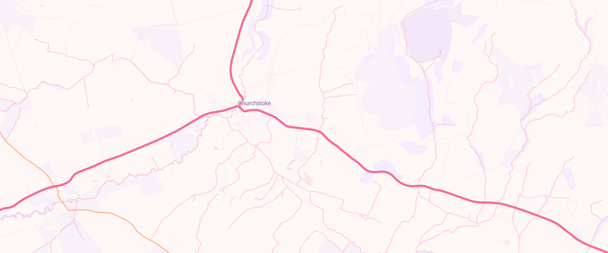 Map showing the location of Our Coop Churchstoke