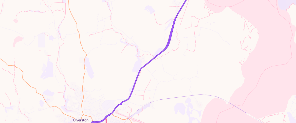 Map showing the location of Newland Service Station