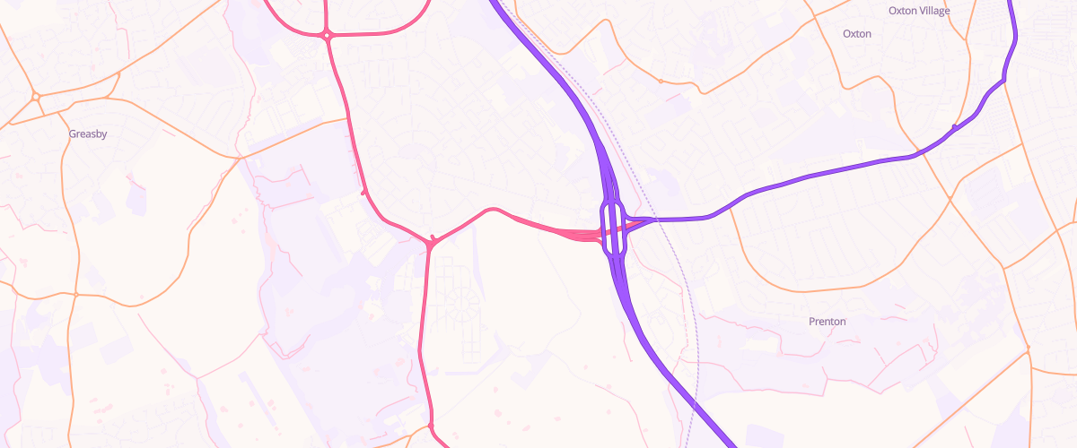 Map showing the location of Asda Arrowe Park Superstore