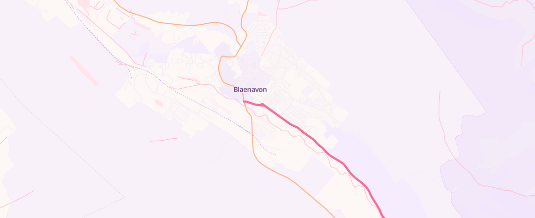 Map showing Talywain Auto Services Limited, Blaenavon