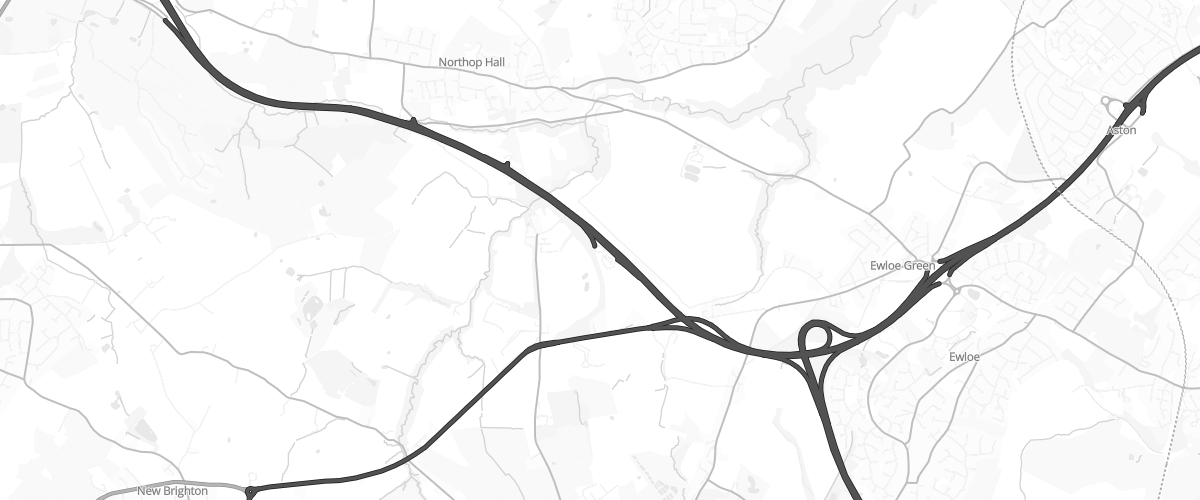 Map showing the location of Shell Northop