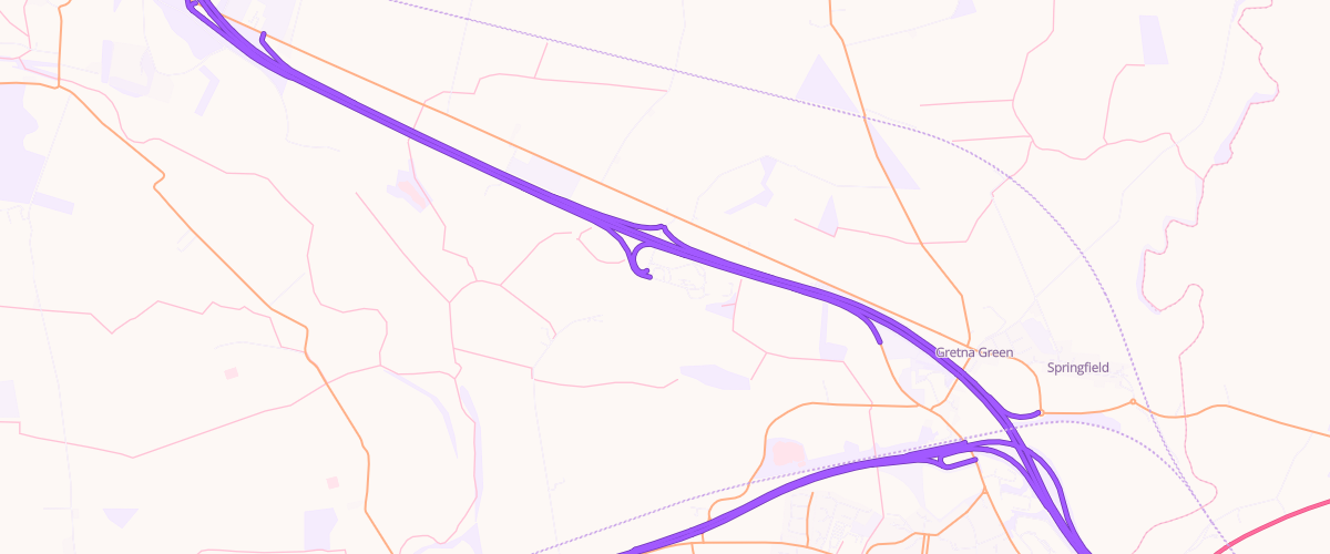Map showing the location of Mfg Gretna (msa)