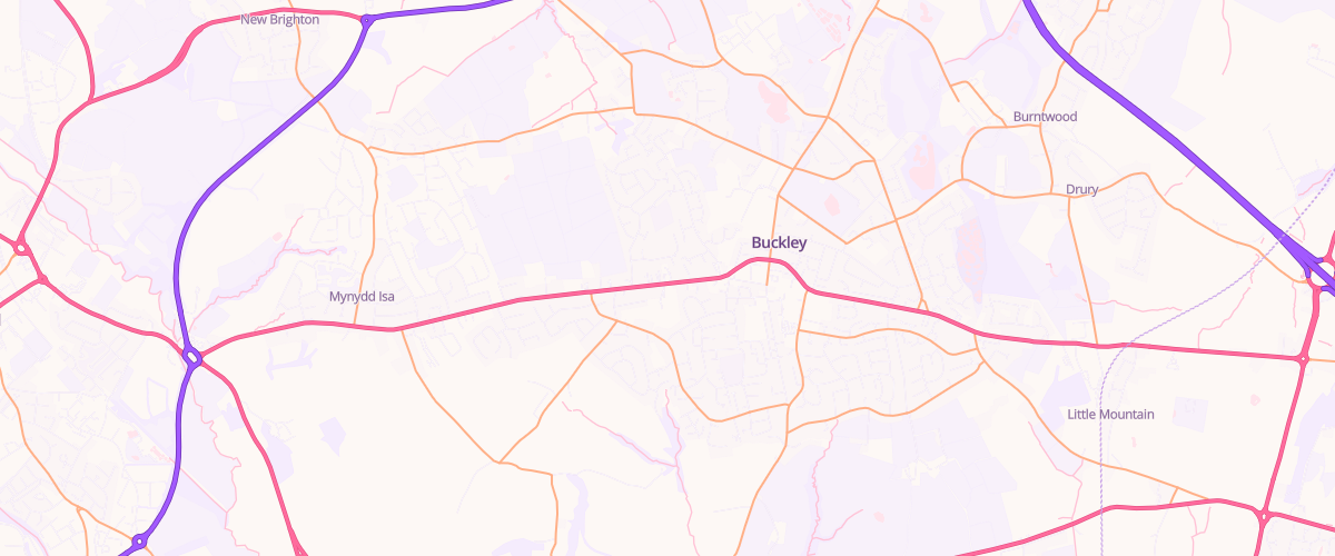 Map showing the location of Br Buckley