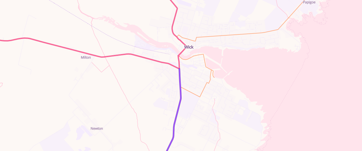Map showing the location of Francis St Filling Station