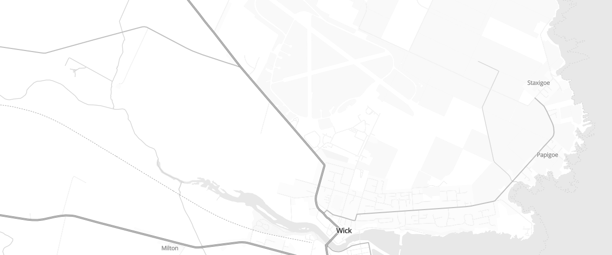 Map showing the location of Wick Superstore Petrol Filling