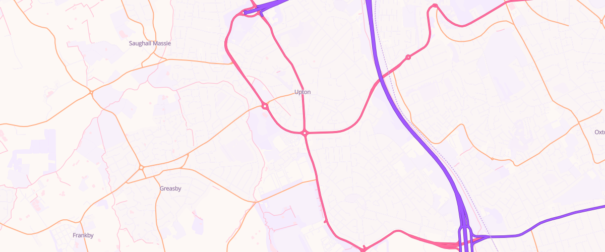 Map showing the location of Shell Upton