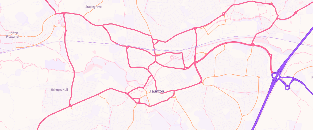 Map showing the location of Mfg Morrisons Taunton