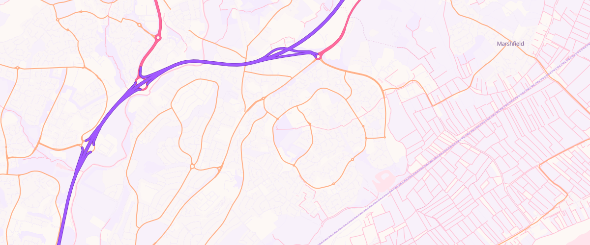 Map showing the location of St Mellons Superstore Petrol