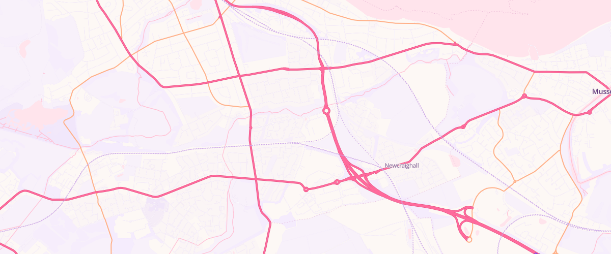 Map showing the location of Asda Edinburgh Supercentre