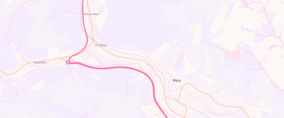 Map showing the location of G.F.Williams&sons Risca Garages Ltd