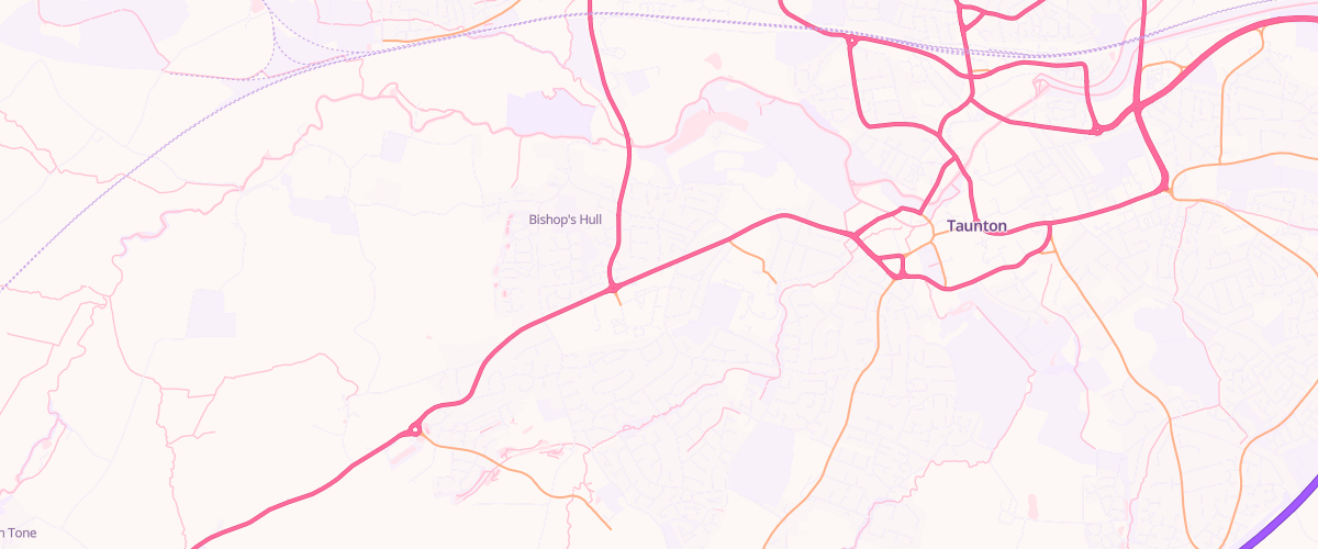 Map showing the location of Rontec Taunton West