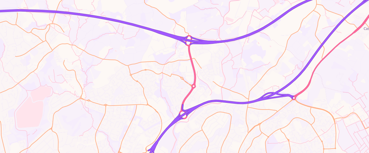 Map showing the location of Asda Pentwyn Superstore
