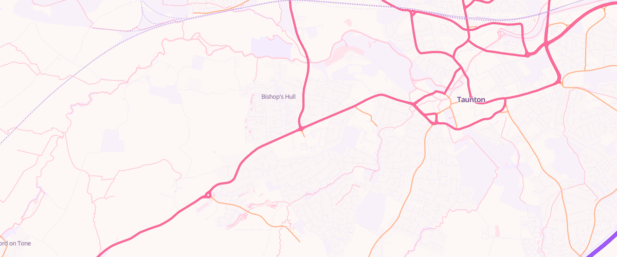 Map showing the location of Wellington Road Service Station