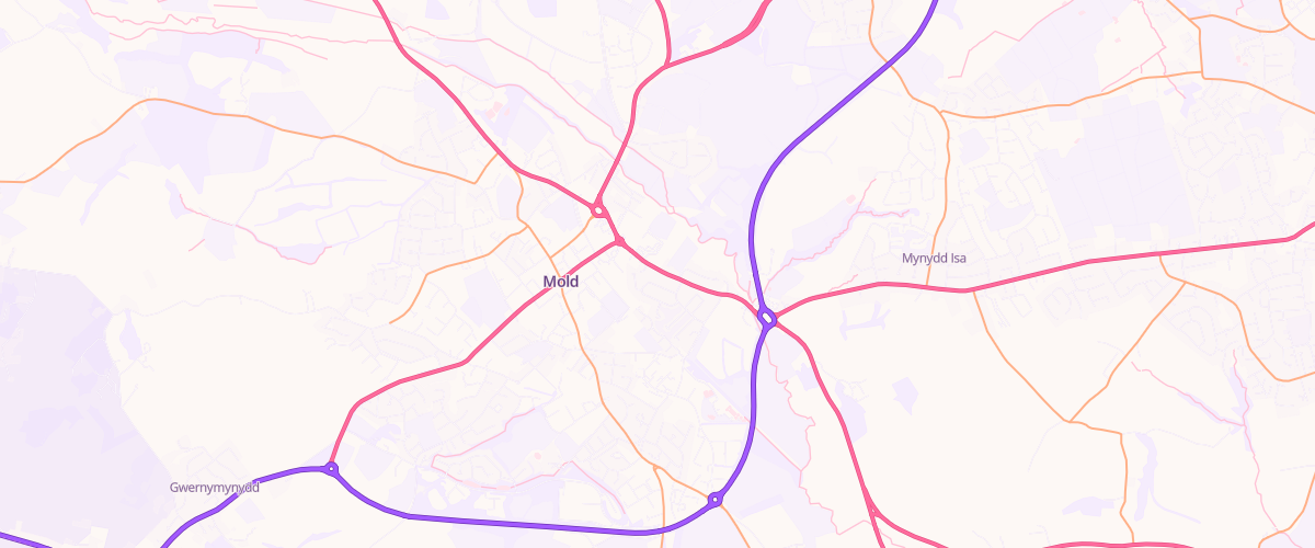 Map showing the location of Asda Wylfa Express Petrol