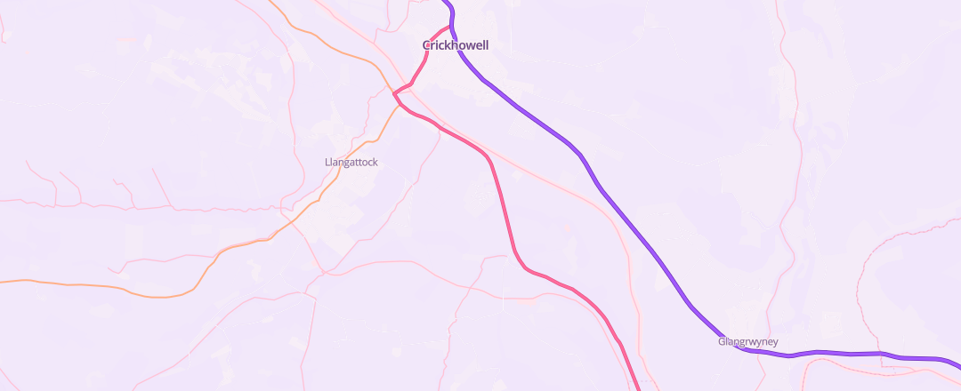 Map showing Mechanix Motor Engineers, Crickhowell