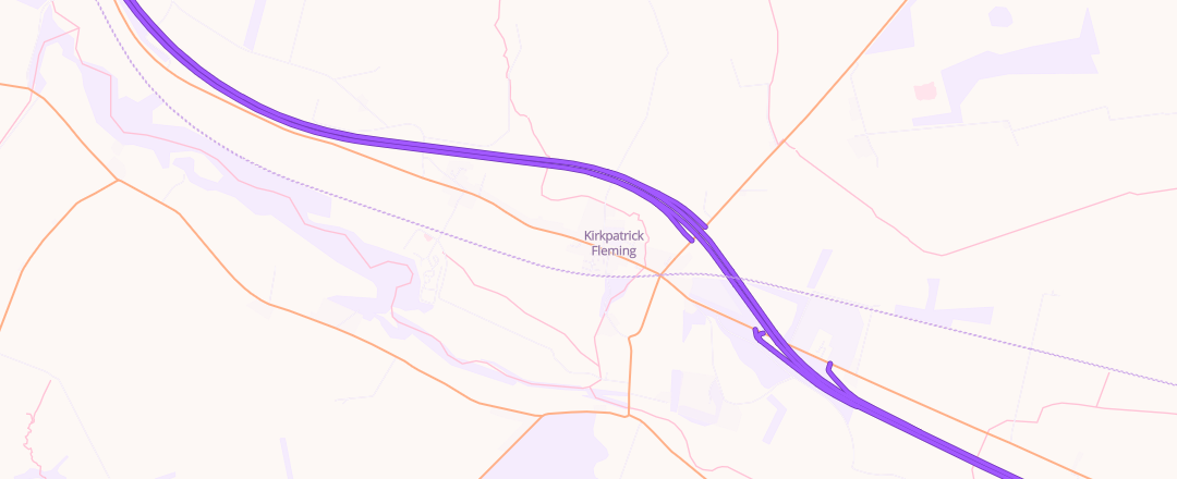 Map showing G & T Moffat & Co Ltd, Lockerbie