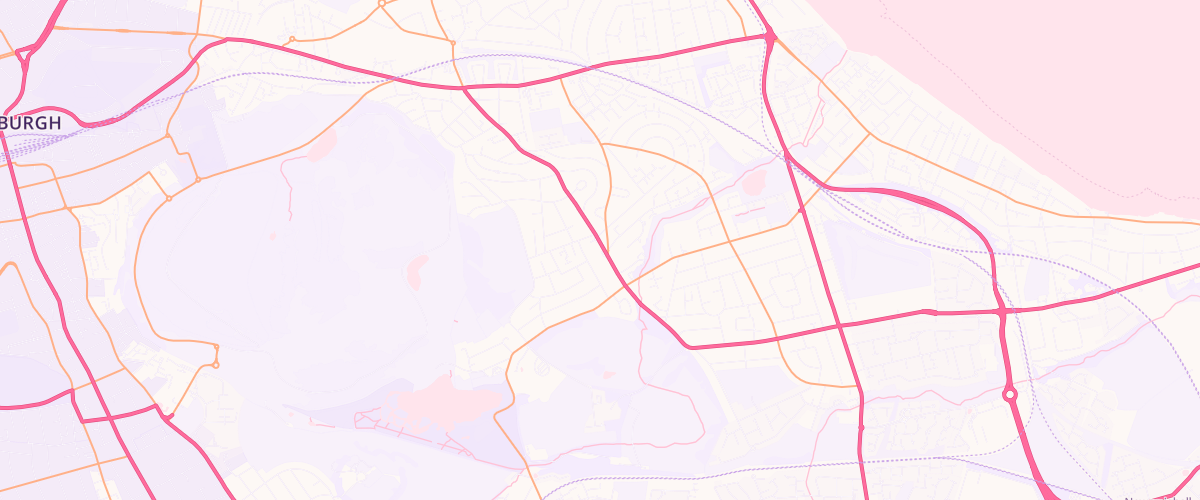 Map showing the location of Willowbrae Rd Esso Express