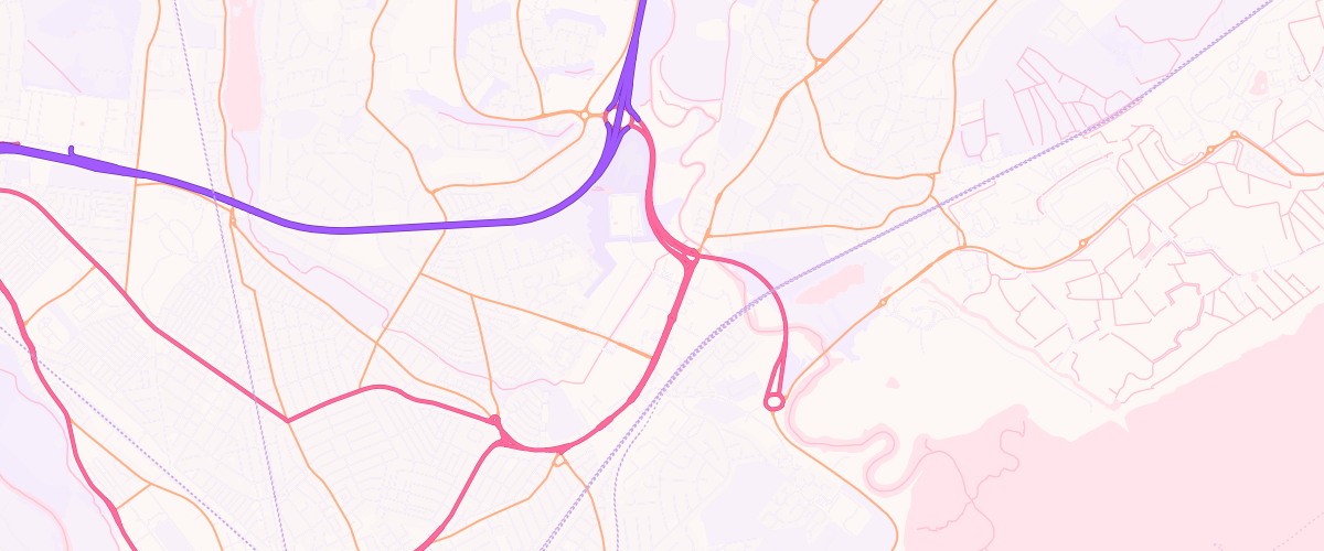 Map showing the location of Mfg Morrisons Cardiff Newport