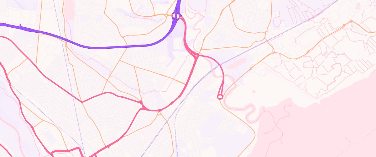 Map showing the location of Mfg Cardinal