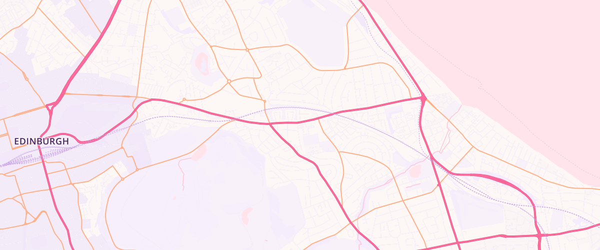 Map showing the location of Mfg Morrisons Edinburgh Portobello
