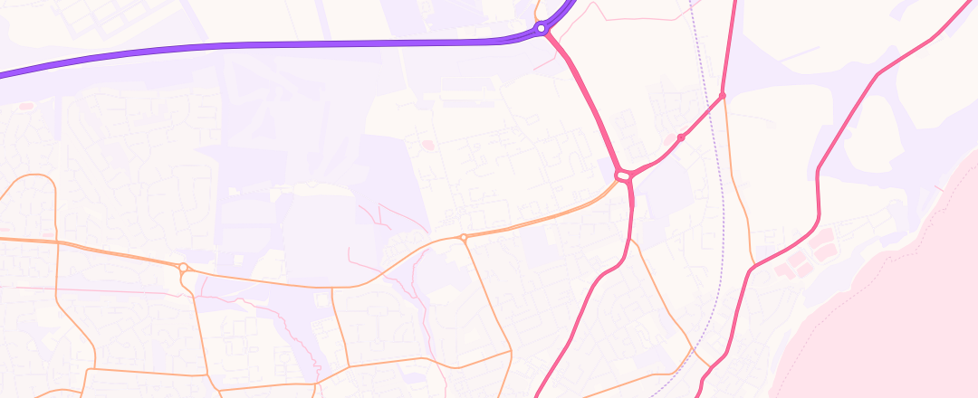 Map showing Arnold Clark, Kirkcaldy