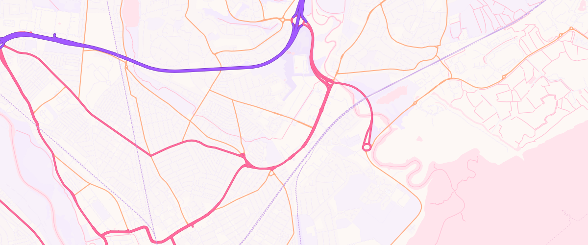 Map showing the location of Sainsburys Colchester Avenue