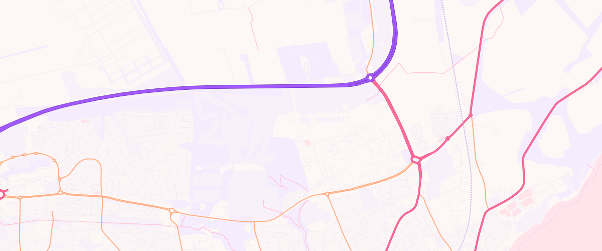 Map showing the location of Asda Kirkcaldy Superstore