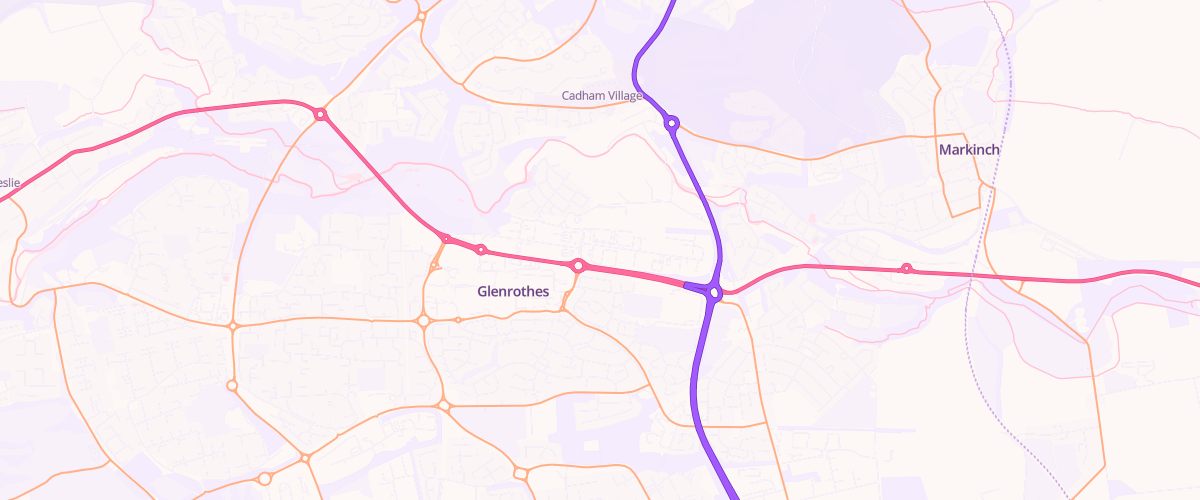 Map showing the location of Mfg Morrisons Glenrothes