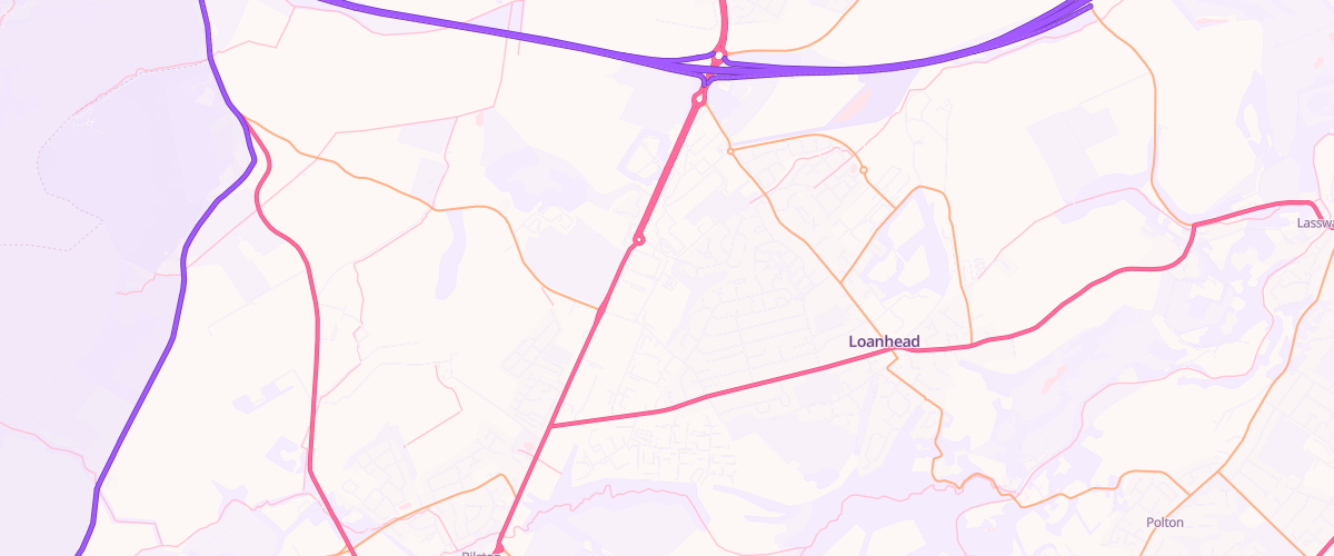 Map showing the location of Costco Wholesale Edinburgh
