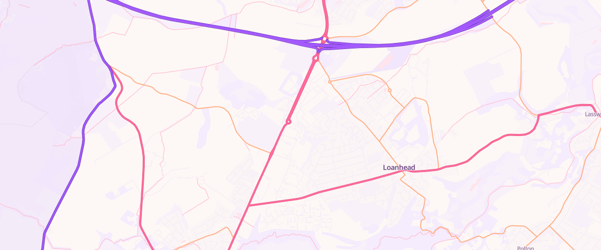 Map showing the location of Sainsburys Straiton